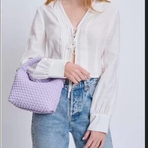 Lavender Woven Handbag
